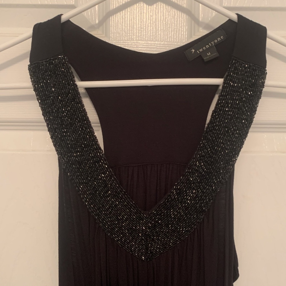 ⭐️Twentyone Beaded Neckline Top